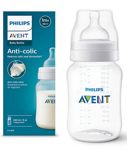 [0013831] Philips Avent Anti-colic baby Bottle - (1M+) 260ml- 1 Pack