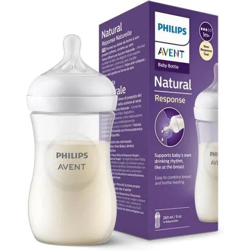 [0013816] Philips Avent Natural Response Bottle  (1M+) 260ml- 1 Pack